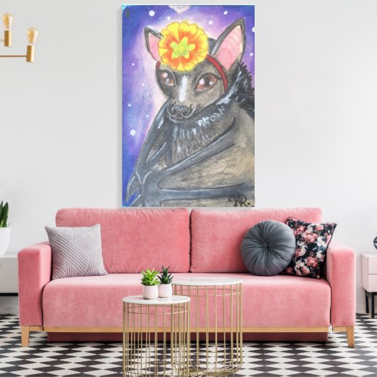 Kaart#8 Canvas Afdruk (Insitu (Woonkamer))