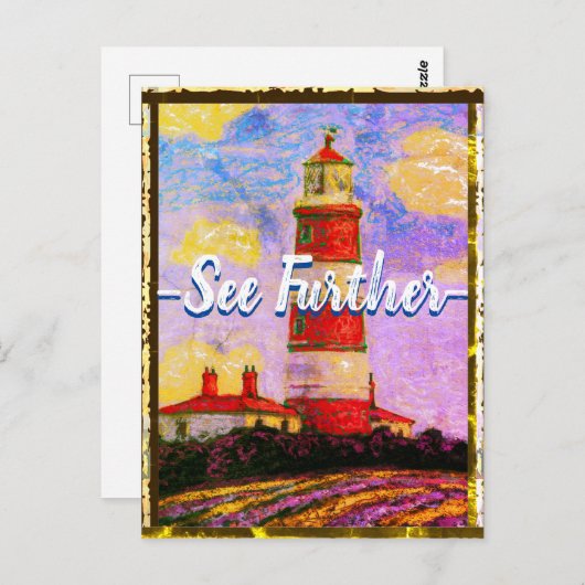 Kaart 8: zie verder (vuurtoren) (Voorkant / Achterkant)