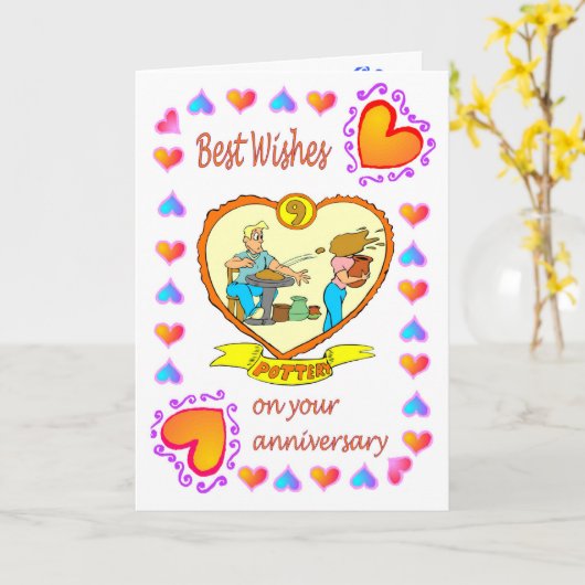 Kaart 9 van het Jubileum aardewerk (Gele Bloem)