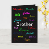 kaart "A Brother's Birthday I" -  (Gele Bloem)