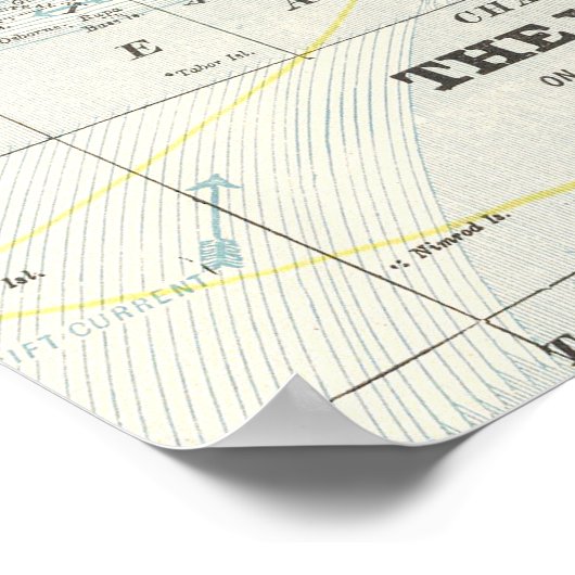  Kaart Aanduiding Baby shower Poster (Hoek)