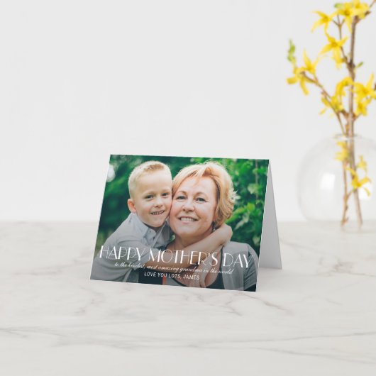 Kaart Aangepast bericht voor Moederdag van bericht (Gele Bloem)