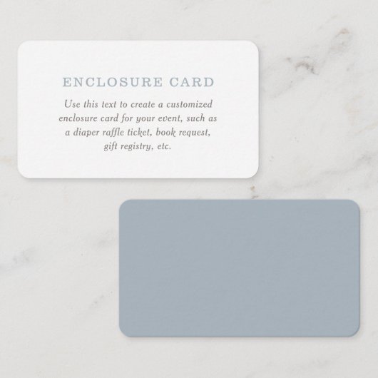 Kaart Aangepaste behuizing voor standaard Baby sho (Voorkant / Achterkant)