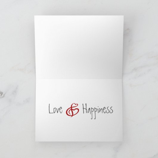 Kaart Aangepaste Names Valentijnsdag (Binnen)