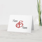 Kaart Aangepaste Names Valentijnsdag (Voorkant)