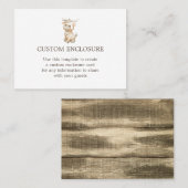 Kaart aangepaste rendierbehuizing waterverf visitekaartje (Voorkant / Achterkant)