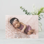 Kaart Aankondiging van persoonlijke foto-Baby (Staand voorkant)