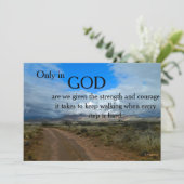 Kaart - Aanmoediging - proefnemingen (Staand voorkant)