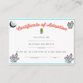 Kaart Aanneming voor Troll toegevoegd met Chakra C Contactkaartje (Voorkant)