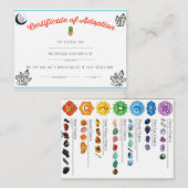 Kaart Aanneming voor Troll toegevoegd met Chakra C Contactkaartje (Voorkant / Achterkant)