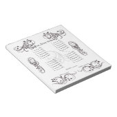 Kaart abstracte stutkoek/blad notitieblok (Schuin)