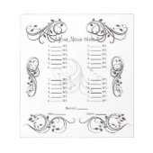 Kaart abstracte stutkoek/blad notitieblok (Voorkant)