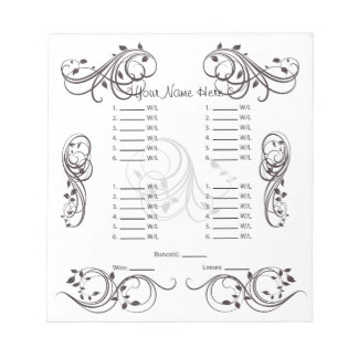 Kaart abstracte stutkoek/blad notitieblok