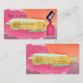 Kaart abstracte Waterverf (Voorkant / Achterkant)