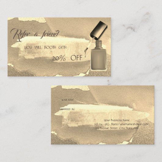 Kaart abstracte Waterverf (Voorkant / Achterkant)