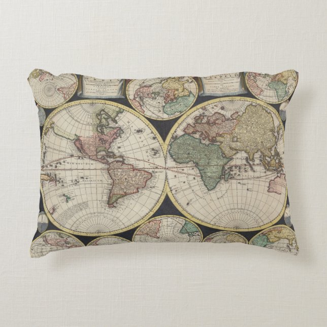  kaart accent kussen (Voorkant)