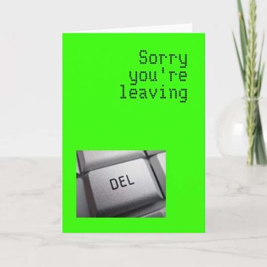 Kaart achterlaten (Voorkant)