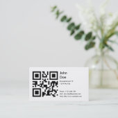 Kaart (adres, telefoon, e-mail, web) visitekaartje (Staand voorkant)