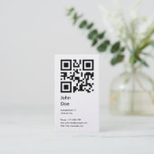 Kaart (adres, telefoon, e-mail, web) visitekaartje (Staand voorkant)