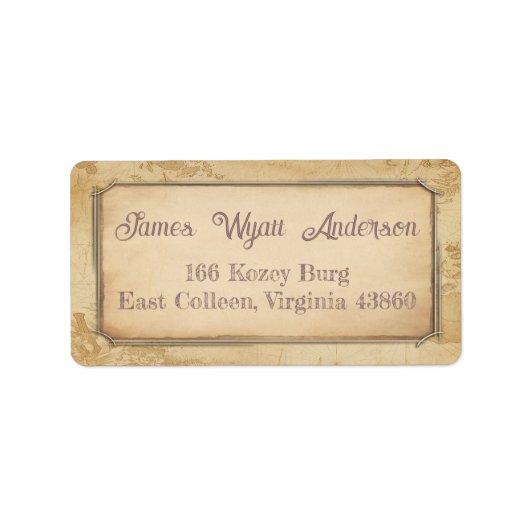  kaart. Adres / Verzending / Boekenlabel Etiket (Voorkant)