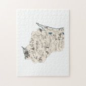  kaart Afbeelding Wisconsin Shaped Badger State Legpuzzel (Verticaal)