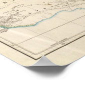 Kaart Afrika, Europa en western-Azië Poster (Hoek)