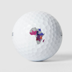 Kaart Afrika Politiek Geografisch Continent Golfballen
