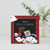 Kaart afspelen - Uitnodiging - (Staand voorkant)