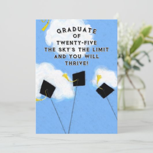 Kaart afstuderen 2025 (Staand voorkant)