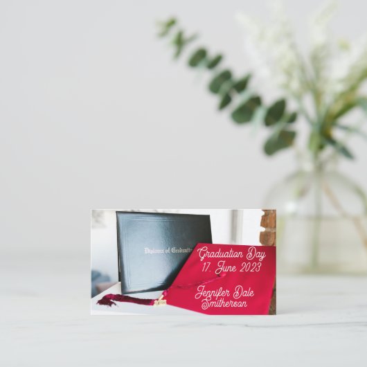 Kaart afstuderen Aankondiging behuizing - 2 door 3 (Staand voorkant)