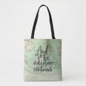  kaart afstuderen Adventure Script canvas tas (Voorkant)