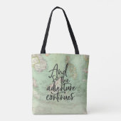  kaart afstuderen Adventure Script canvas tas (Achterkant)
