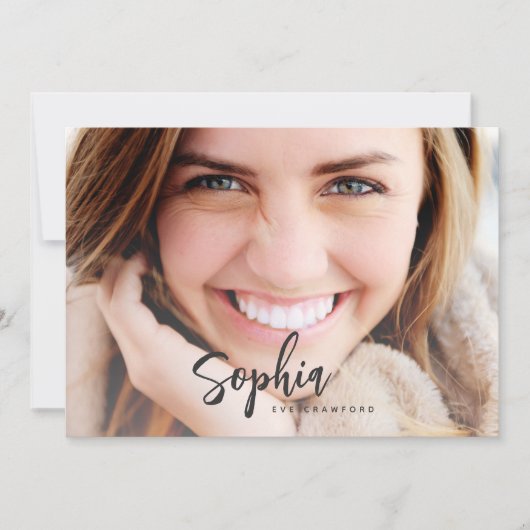 KAART AFSTUDEREN SCRIPT NAME (Voorkant)