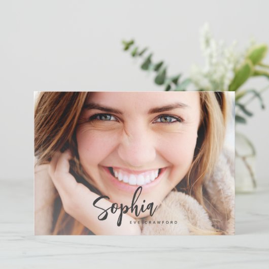 KAART AFSTUDEREN SCRIPT NAME (Staand voorkant)