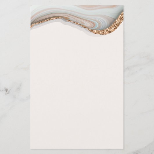 Kaart Agate Stone Marble Menu (Achterkant)