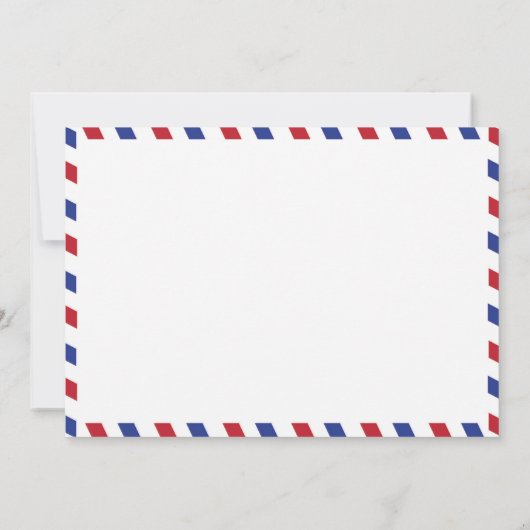 Kaart Airmail Wedding Blessings (Achterkant)