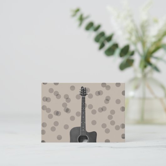 kaart "Akoestische gitaar" (Staand voorkant)