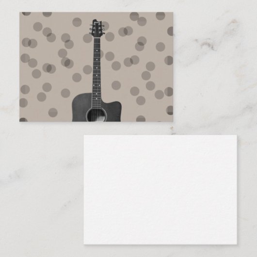 kaart "Akoestische gitaar" (Voorkant / Achterkant)