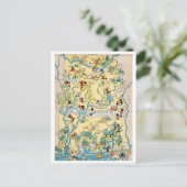 kaart Alabama (Staand voorkant)