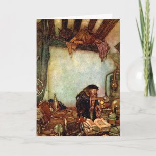 Kaart: Alchimist en Zijn Goud door Edmund Dulac Kaart