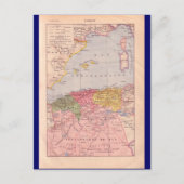  kaart, Algerije, rond 1920 Briefkaart (Voorkant)