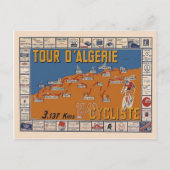  kaart, Algerijnse Cycle race 1949 Briefkaart (Voorkant)