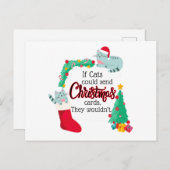 Kaart Als katten kerstliedjes zouden sturen, dan z (Voorkant / Achterkant)