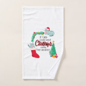 Kaart Als katten kerstliedjes zouden sturen, dan z Bad Handdoek (Handdoek)