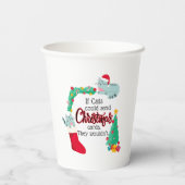 Kaart Als katten kerstliedjes zouden sturen, dan z Papieren Bekers (Achterkant)