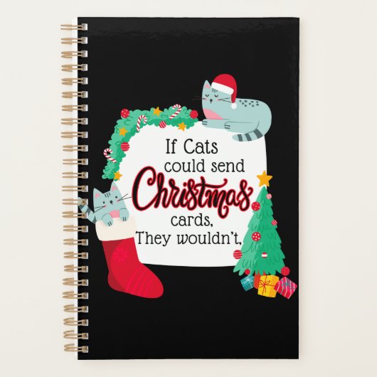 Kaart Als katten kerstliedjes zouden sturen, dan z Planner (Voorkant)