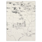 KAART: AMERIKAANSE INDIANEN 2 KLEMBORD (Achterkant)