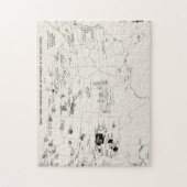 KAART: AMERIKAANSE INDIANEN 2 LEGPUZZEL (Verticaal)