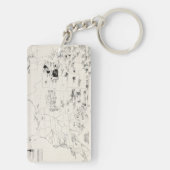 KAART: AMERIKAANSE INDIANEN 2 SLEUTELHANGER (achterkant)