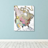 KAART: AMERIKAANSE INDIANEN 3 CANVAS AFDRUK (Insitu (Houten vloer))